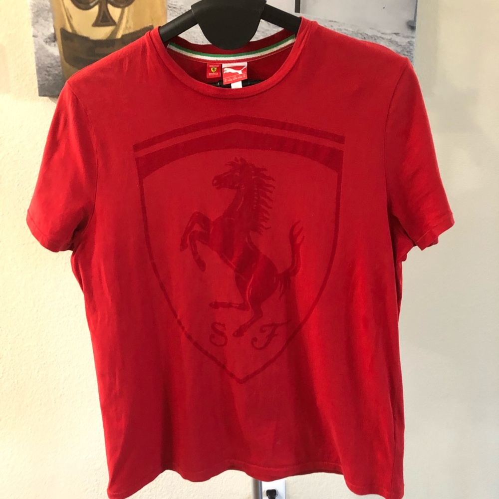 Puma Ferrari, Men’s Short Sleeve T-Shirt, Red, XL
